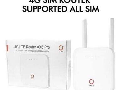 Router 4G LTE (lleva SIM). funciona conectado a la corriente y también es portable con batería 🔋 recargable . - Img 65254378