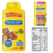 GOMITAS MULTIVITAMINICAS PARA NIÑOS DE 2 AÑOS EN ADELANTE DE 300 GOMITAS - Img 50073291
