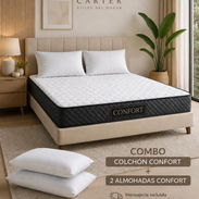 🔖Colchones confort sellados al vacío + 2 almohadas confort - Img 55469493