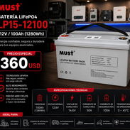 Batería Must 12v/ 100Ah 1280wh - Img 57194515