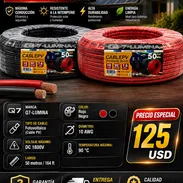 ☀️ AWG 10 ☀️ CABLE FOTOVOLTAICO CALIBRE 10 - ROLLOS 50 M ( NEGRO / ROJO ) . MENSAJERIA CON FACTURA. 📲 54833699 - Img 56825785