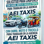 SOLICITUDES PARA CHOFERES CON CARRO ,MOTO O TRICICLO PROPIO - Img 57561513