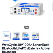 🔋 Batería de Litio LiFePO4 WattCycle 48V/51.2V 100Ah (Estilo Server Rack) – ¡Nueva en Caja! 🔋 ¡La solución definitiva - Img 58131917
