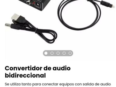Convertidor de audio ÓPTICO a RCA/ Adaptador de audio RCA para optico/ audio óptico digital audio RCA/ Audio óptico- RCA - Img 62384177