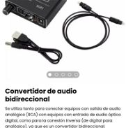 Convertidor de audio ÓPTICO a RCA/ Adaptador de audio RCA para optico/ audio óptico digital audio RCA/ Audio óptico- RCA - Img 39098832