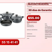 SET DE OLLAS ANTIADHERENTES PARA INDUCCIÓN (7 PIEZAS) ROYAL VPT-0257 - Img 56216453