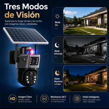 Cámara solar 2 visores a 8 Mpx Wifi - 3/7