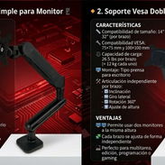Vendo Soporte Vesa Articulado para monitores hasta 32 pulgada nuevos !! - Img 52880305
