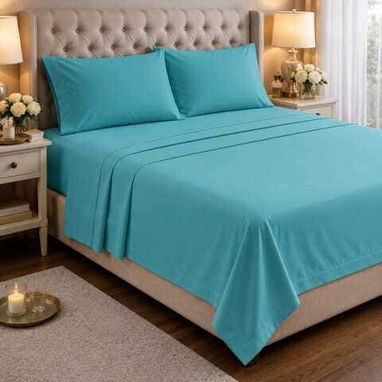 Juego de Sábanas Unicolor Queen - $25 USD   🛌 Incluye 4 piezas. 📞56249037 - 9/10