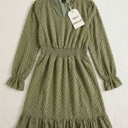 Vestido de mangas largas color grisoso talla S - Img 58167507