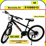 Bicicleta 24 pulgadas...165 USD....51596013...Transporte incluido lugares cercanos (QB-810) - Img 56774450