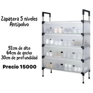 Zapatera de 5 niveles antipolvo - Img 55931966