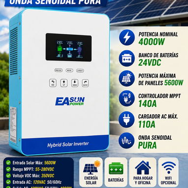 Inversor Híbrido 4KW/110V - Img 123471482
