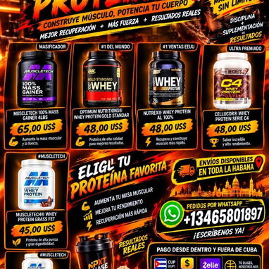 🏋️‍♂️NEXT PAHASE🏋️‍♂️SUPLEMENTACION DEPORTIVA PRO/ +13465801897 / PROTEINAS / CREATINAS Y MAS - 2/10