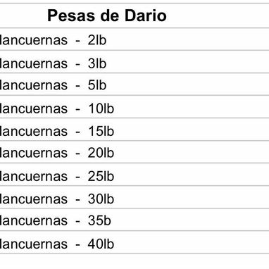 Mancuernas - 2/2