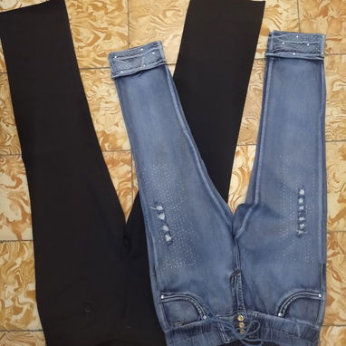 Vendo bermudas elastizados de mezclilla - Img 109759216