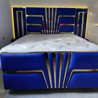 ​👑 ¡Elegancia y Confort para tu Cuarto! Camas Tapizadas de Alta Calidad 👑  ​Dale a tu habitación el estilo lujoso y mo - 2/8