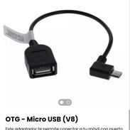 Cable OTG* Conector otg - microusb V8/ Adaptador otg USB - Tipo C para celular tablet laptop - Img 45403401