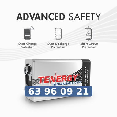 Pilas 9V Recargables TENERGY - 3/3