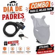 Combo de Capa protectora para moto y Candado de cable con llave de alta seguridad ($25) - Img 55988366