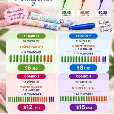 Tampones menstruales tampón tapon tampax tampon para la regla menstruación mujer - 3/6