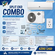Combo Split EKO de 1 Ton, Protector de voltaje EKO y Base para Split - Img 56499660