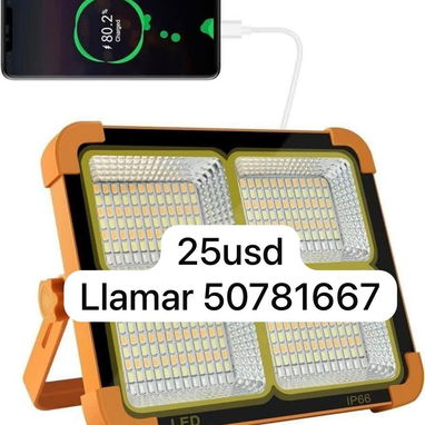 Lámpara recargable con panel solar - 2/2