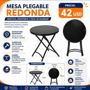 Mesa redonda plegable - Img 56759269
