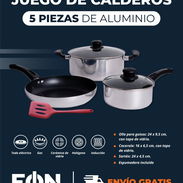 Juego De Calderos De Aluminio De 5 Piezas EÓN - Img 56736755