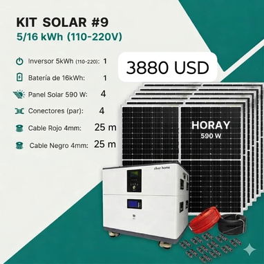 KIT DE INVERSORES SOLARES CON PANELES INCLUIDOS Y SERVICIO DE MENSAJERÍA - Img 119468536