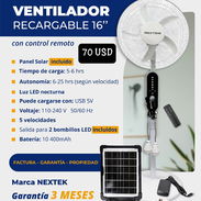🍳 🔷 Ventilador Recargable de 16 pulgadas 💲70 usd - Img 54702658