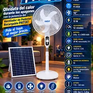🌬️ PATIX 🌬️ VENTILADOR RECARGABLE PEDESTAL + PANEL SOLAR + MANDO A DISTANCIA. MENSAJERÍA CON FACTURA. 📲 54833699 - Img 57864868