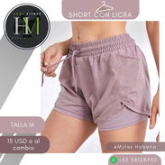 🌸 SHORT DEPORTIVO ROSA VIEJO CON LICRA INTERIOR - Img 57871218