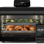 CHEF iQ MiniOven Smart Toaster Oven Air Fryer Combo,11-in-1 Countertop Convection Oven, Bake, Broil, Air Fry, Broil, etc - Img 55086435