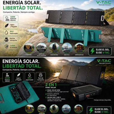 panel solar portatil 120 watt perfecto para central electrica como Ecoflow profesional - Img 121092339