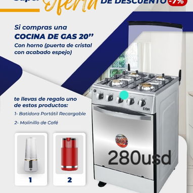 Cocinas d horno e híbridas eléctricas c gas infrarrojos reflectores led colchones matrimonial y personal - Img 117405476