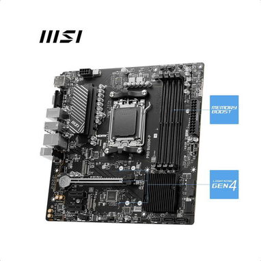 (X)  MSI PRO B650M-P V1 – Placa Base Micro-ATX AM5, DDR5, PCIe 4.0, M.2 Gen4, LAN 2.5G  $191.64 - 3/6