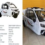 Triciclo electrico marca RALi pickup de maletero de 60 x 58 amp nuevo o/,km - Img 45971339