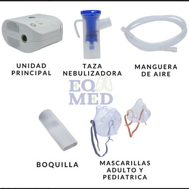 Nebulizador Compresor para dar aéreosol Adulto/infantil Accesorios Silencioso 54321470 - 4/5