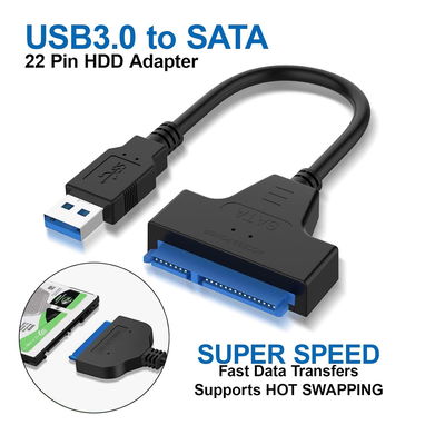 Cable Adaptador Sata a USB 3.0 Para Discos Duros y SDD de 2,5 pulgadas productos compatibles: Disco Duro 2.5¨ y HDD SDD - 5/7