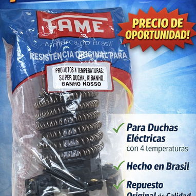 ⚡ Resistencia de ducha FAME Originales, seguras y de alto rendimiento 3 y 4 temperaturas disponibles 🔥 📦 Producto nuev - Img 122526965