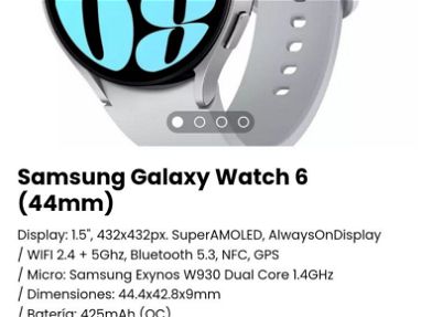 Samsung Galaxy Watch 6 ORIGINALES* Galaxy Watch 6 de 40mm/ Samsung Galaxy Watch 6 de 44mm - Img 64128965