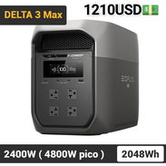 EcoFlow DELTA 3 Max Con 2048Wh, 2400W - Pico 4800W, Carga Rápida y Batería LiFePO Estación de Energía Portátil 1210$ - Img 54878266