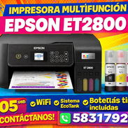 305USD Epson EcoTank ET-2800 es una impresora multifuncional de tinta continua diseñada para uso doméstico - Img 55797167