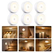 💡 Set de 6 Lámparas Circulares con Sensor de Movimiento 💡 VPT | E01 | 22 USD - Img 56895776