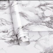 Papel tapiz imitación a mármol negro y blanco - Img 45592116