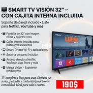 TV Súper Completo 🏷️ 👉 Smart TV de 32” marca Visión – Solo 190 USD 🚗 - Img 54939659