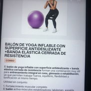 Balón de yoga inflable y banda elástica cerrada - Img 57113303