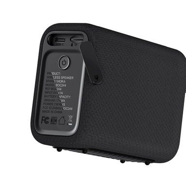 Parlante Bluetooth Portátil BOC244 7W con Batería 10H y TWS Estéreo - Negro - Img 116376381