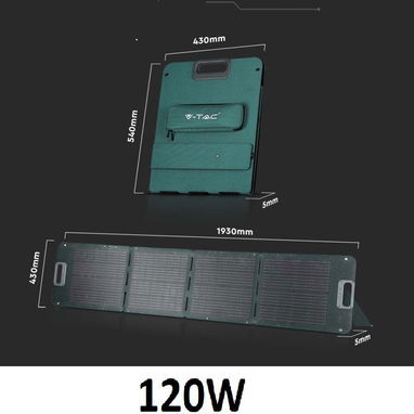 PANELES SOLAR PORTATIL 120 WATT PARA CARGAR ESTACION DE ENERGIA COMO ECOFLOW Y MAS - Img 118609854